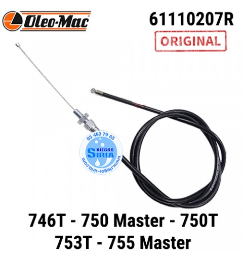 Cable de Acelerador Original Oleo Mac 746T 750 Master 750T 753T 755 Master 1050mm 090150