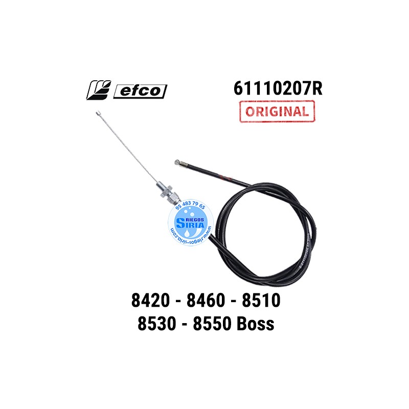Cable de Acelerador Original Efco 8420 8460 8510 8530 8550 Boss 1050mm 090150
