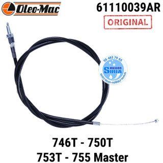 Cable de Acelerador Original Oleo Mac 746T 750T 753T 755 Master 1014mm 090312