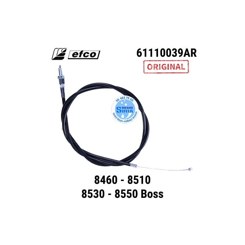 Cable de Acelerador Original Efco 8460 8510 8530 8550 Boss 1014mm 090312