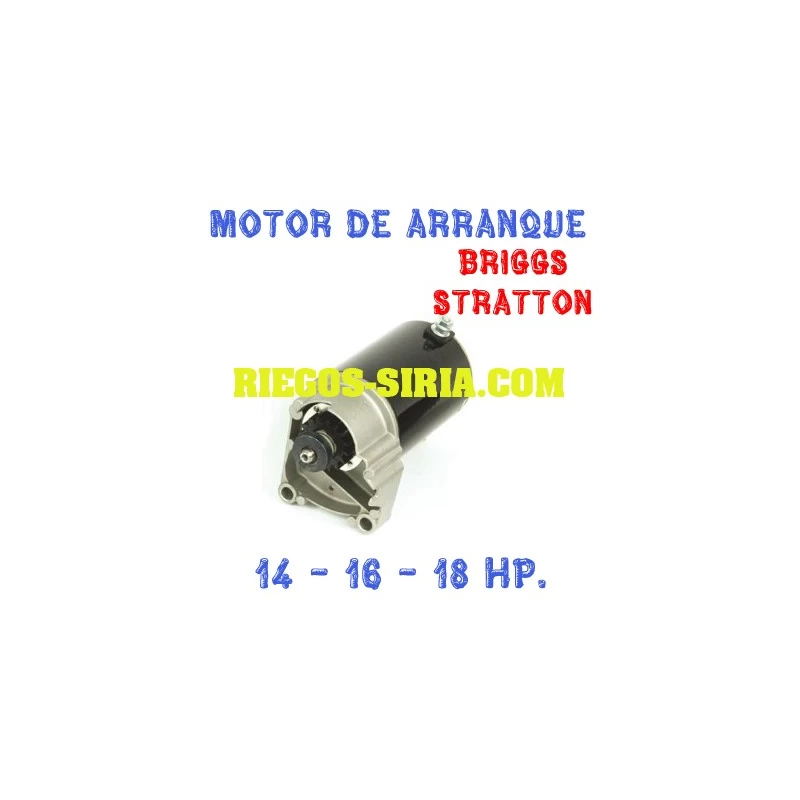 Motor de Arranque compatible Briggs Stratton 14 - 16 - 18 Hp.