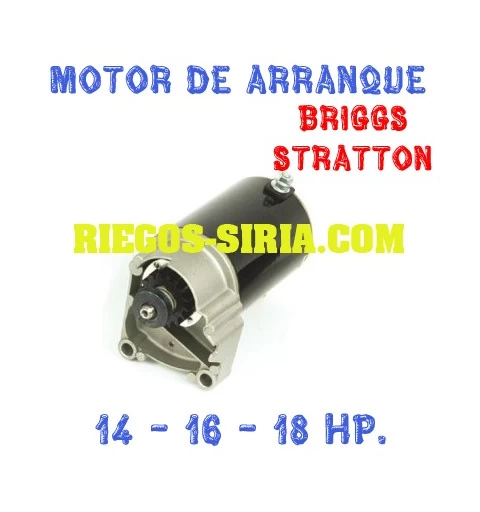Motor de Arranque compatible Briggs Stratton 14 - 16 - 18 Hp.