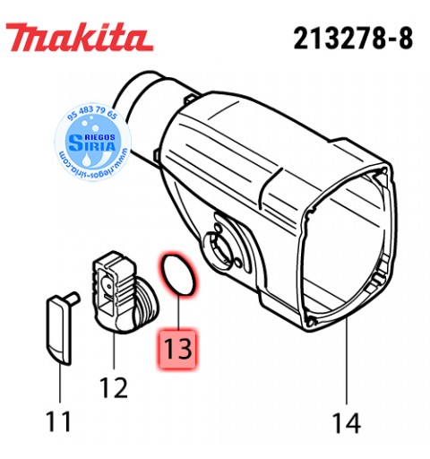 Junta 17 Original Makita 213278-8 213278-8