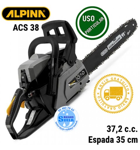 Motosierra Gasolina Alpina 37,2c.c. 35cm ACS38 203714004/A20