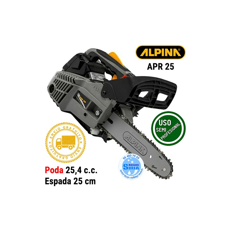 Motosierra Gasolina Poda Alpina 25,4c.c. 25cm APR25 202510024/A20