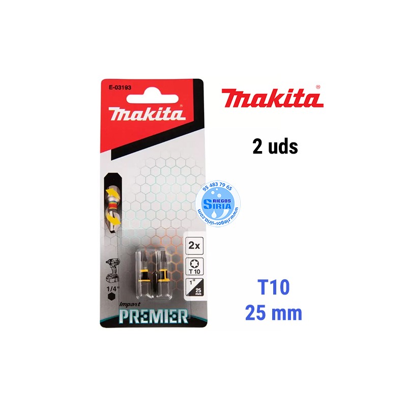 Punta Torsión Premier Makita T10 25mm (2pc) E-03193