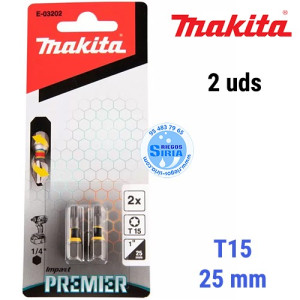 Punta Torsión Premier Makita T15 25mm (2pc) E-03202