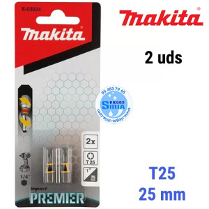 Punta Torsión Premier Makita T25 25mm (2pc) E-03224