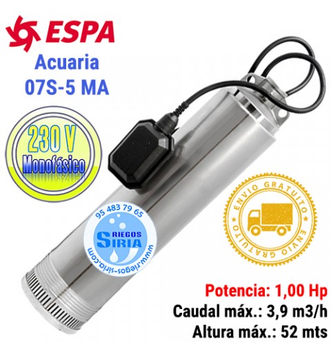 Bomba de Agua Sumergible Espa Acuaria 07S 5 MA 209080