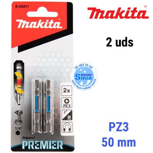 Punta Torsión Premier Makita PZ3-50mm (2pc) E-03311