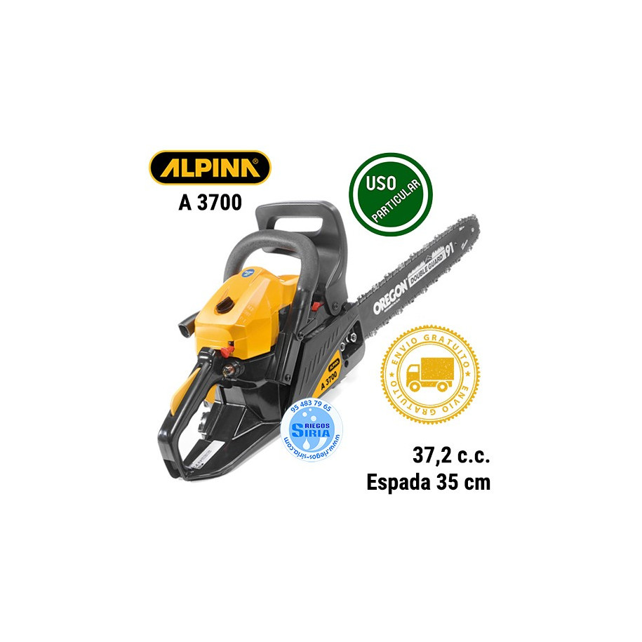 Motosierra Gasolina Alpina 37,2c.c. 35cm A3700 A3700