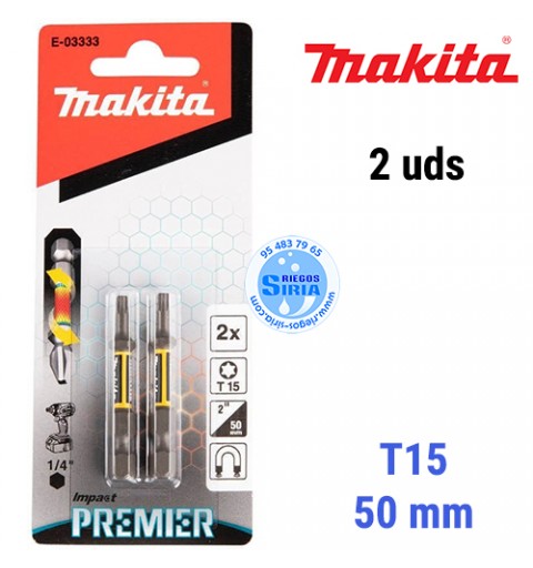 Punta Torsión Premier Makita T15-50mm (2pc) E-03333