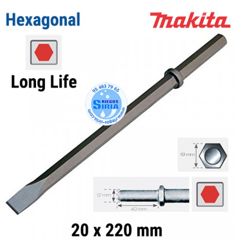 Cincel Hexagonal 19mm Long Life 20x220mm HK1810 B-07004