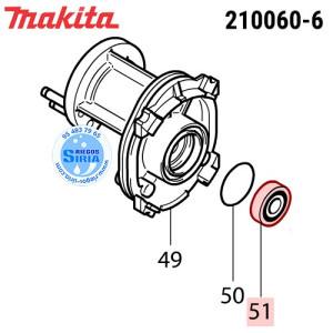 Rodamiento 609 LLU Original Makita 210060-6