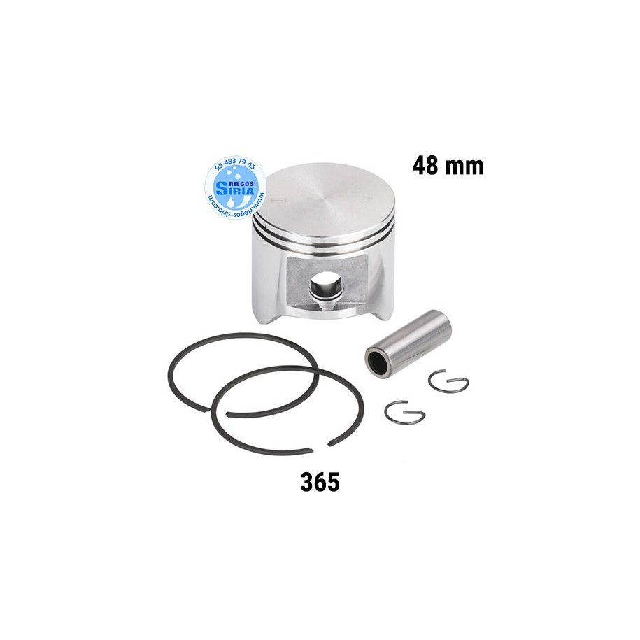 Pistón Completo compatible 365 2 Aros 48 mm 030906