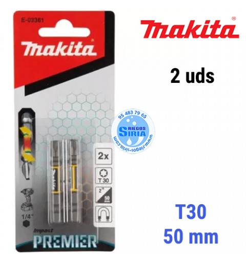 Punta Torsión Premier Makita T30-50mm (2pc) E-03361