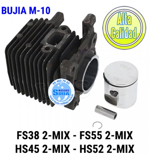 Cilindro Completo compatible FS38 2-Mix FS55 2-Mix FS55R 2-Mix HS45 2-Mix HS52 2-Mix Rosca 10mm 020647