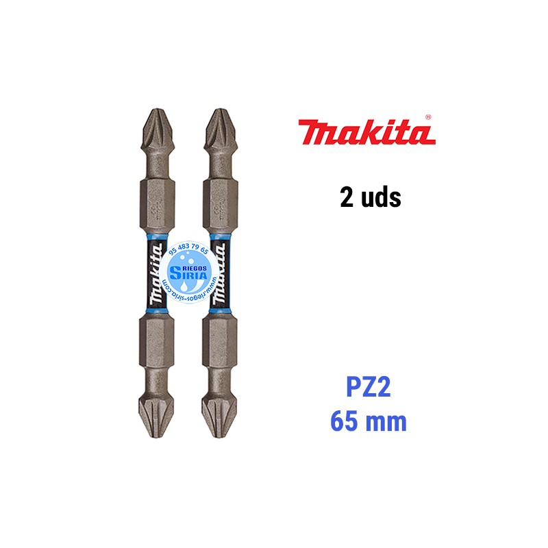 Punta Doble Torsión Premier Makita PZ2-65mm (2pc) E-06292