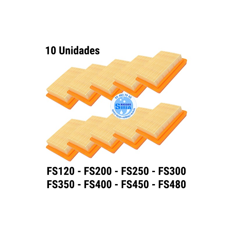 Pack 10 ud Filtro Aire compatible FS120 FS200 FS250 FS300 FS310 FS350 FS400 FS450 FS480 020199x10