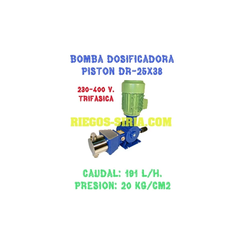 Bomba Dosificadora Pistón DR 25x38 230-400 V.