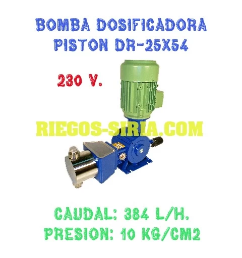 Bomba Dosificadora Pistón DR 25x54 230 V.