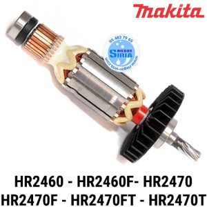 Inducido Original HR2460 HR2460F HR2470 HR2470F HR2470FT HR2470T 517984-0