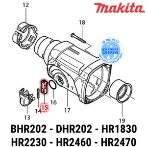 Botón de Bloqueo Original BHR202 DHR202 HR1830 HR2230 HR2460 HR2470 419192-8