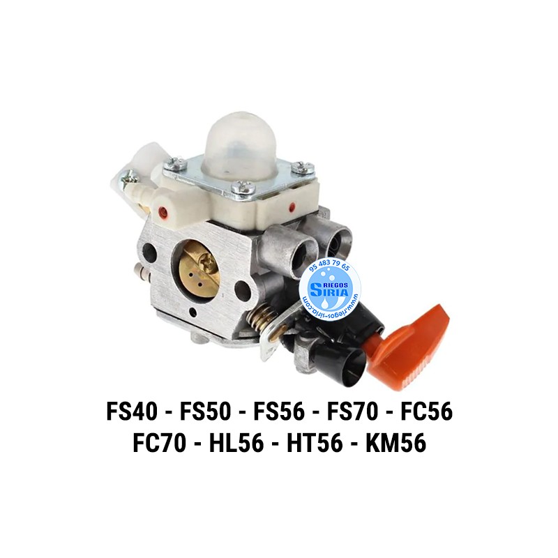 Carburador compatible FS40 FS50 FS56 FS70 FC56 FC70 HL56 HT56 KM56 020984