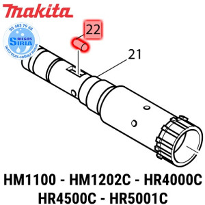 Rodillo 8 Original HM1100 HM1100C HM1202C HR4000C HR4500C HR5001C 322908-1