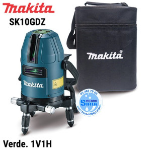 Makita - SK20GD - Nivel láser con líneas y puntos., 3 líneas láser