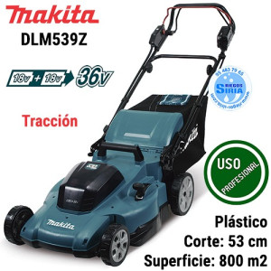 Cortacésped 18Vx2 LXT BL 53cm Tracción Plástico DLM539Z DLM539Z