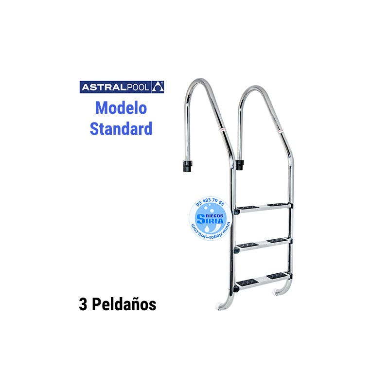 Escalera Piscina Acero Inoxidable modelo Standard 3 Peldaños 05489