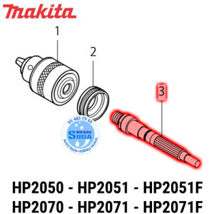 Eje Transmisión Original HP2050 HP2051 HP2051F HP2070 HP2071 HP2071F 324247-5