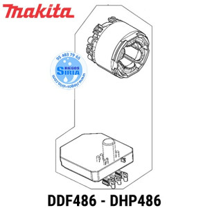 Estator Completo Original DDF486 DHP486 629A33-8