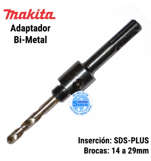 Adaptador Completo SDS-PLUS Broca de Corona Bi Metal 14 a 29mm D-17603