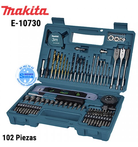 E-10730 Set Accesorios Makita 102 Piezas E-10730