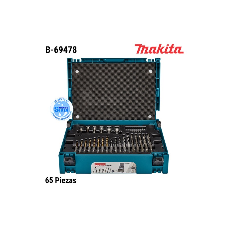 B-69478 Set Accesorios Makpac SDS PLUS 65 Piezas B-69478