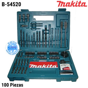 B-54520 Set Brocas y Puntas Makita 100 Piezas B-54520