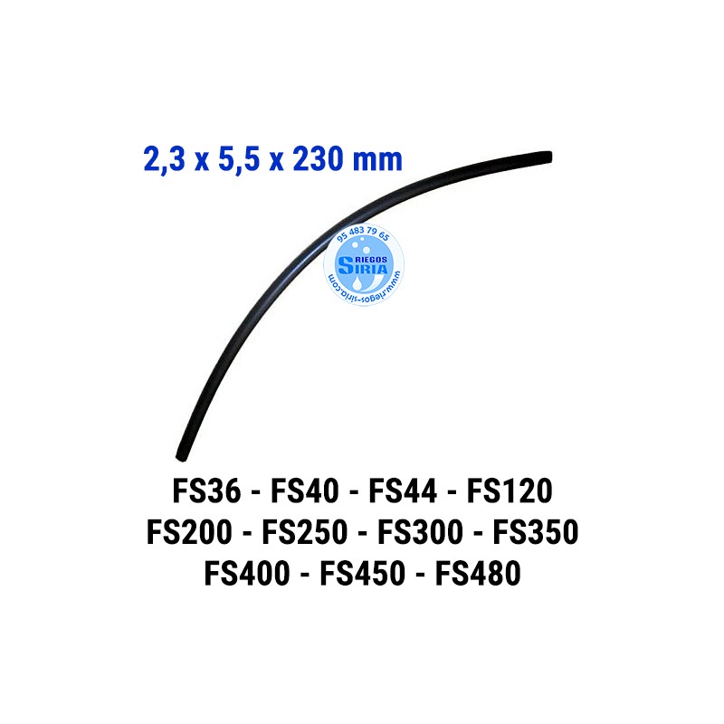 Tubo Gasolina compatible FS36 FS40 FS44 FS120 FS200 FS250 FS300 FS350 FS400 FS450 FS480 230mm 020435