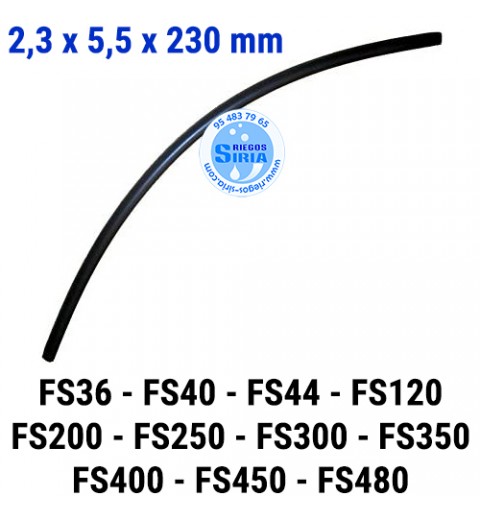 Tubo Gasolina compatible FS36 FS40 FS44 FS120 FS200 FS250 FS300 FS350 FS400 FS450 FS480 230mm 020435