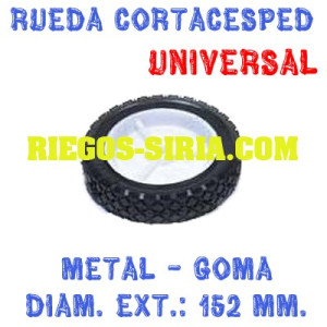 Rueda Metal Universal Cortacesped 152 mm.