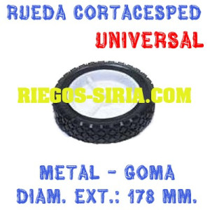 Rueda Metal Universal Cortacesped 178 mm. 110232