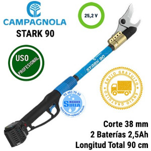 Tijera De Poda 25,2Vmax 38mm 2Bat 2,5Ah 90cm Campagnola STARK 90 LN24.0150