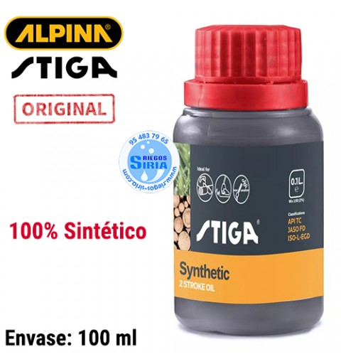 Aceite 2 Tiempos 100 % Sintético Stiga 100ml 120513