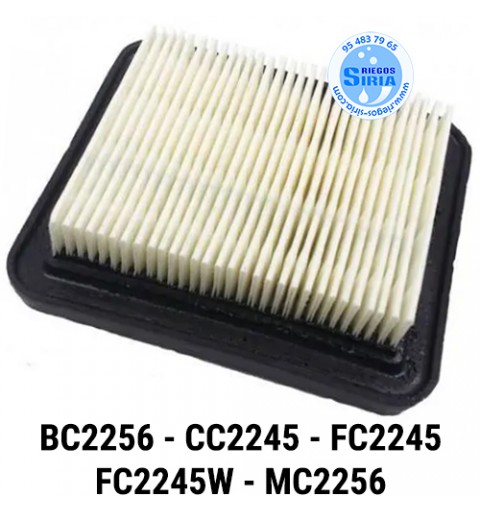 Filtro Aire compatible BC2256 CC2245 FC2245 FC2245W MC2256 030512