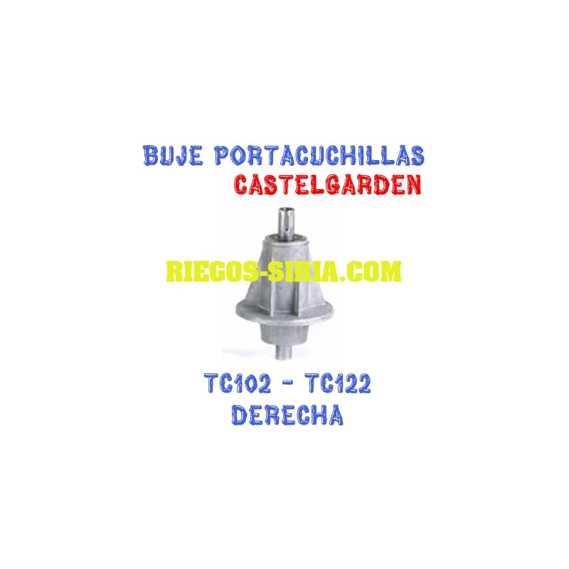 Buje Portacuchillas compatible Castelgarden TC102 TC122 Derecho 110117