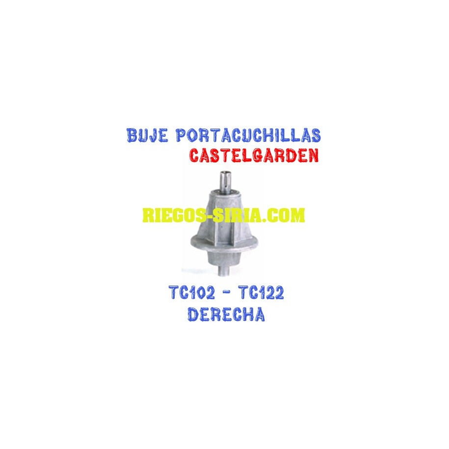 Buje Portacuchillas compatible Castelgarden TC102 TC122 Derecho 110117