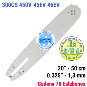 Espada 0.325" 1,3mm 50cm adap 300CS 450V 45EV 46EV 120068