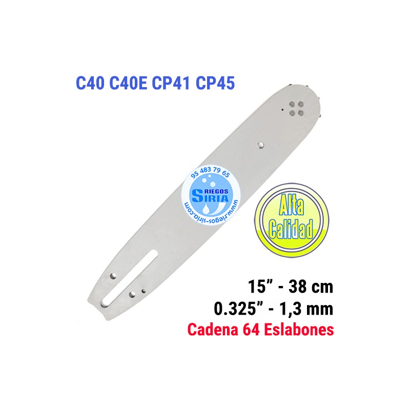 Espada 0.325" 1,3mm 38cm adap C40 C40E CP41 CP45 120071
