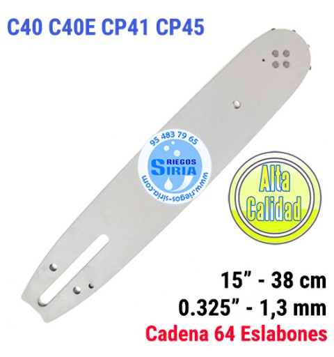 Espada 0.325" 1,3mm 38cm adap C40 C40E CP41 CP45 120071